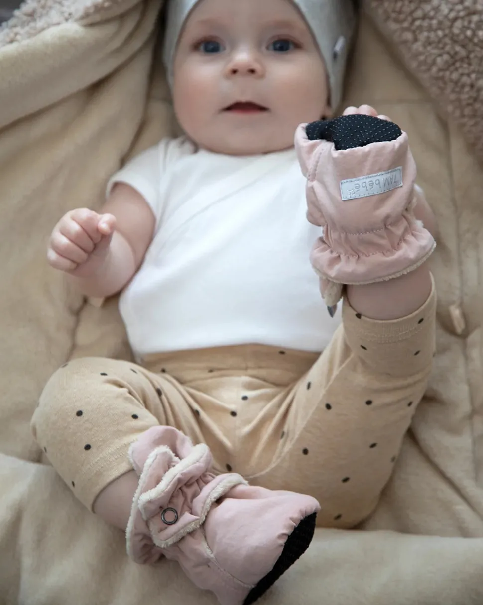7 A.M. Enfant Baby Bootie Slippers - Airy - Cameo, 3-6M