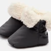 7 A.M. Enfant Baby Booties - Benji - Smokey, 12-24M