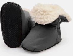7 A.M. Enfant Baby Booties - Benji - Smokey, 12-24M