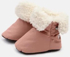 7 A.M. Enfant Baby Booties - Benji - Rose Dawn, 6-12M