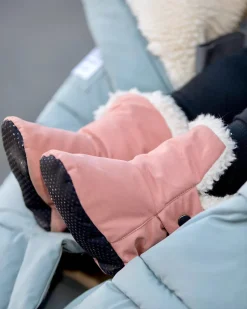 7 A.M. Enfant Baby Booties - Benji - Rose Dawn, 6-12M