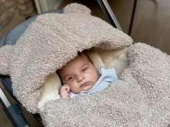 7 A.M. Enfant BebePOD Footmuff - Teddy - Oatmeal Teddy (0-9m)