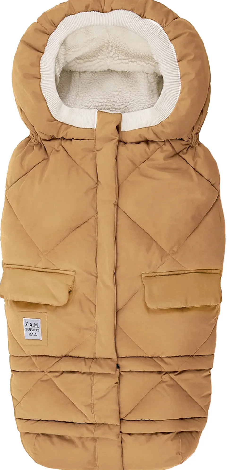 7 A.M. Enfant Blanket 212 Evolution Footmuff - Cognac Quilted
