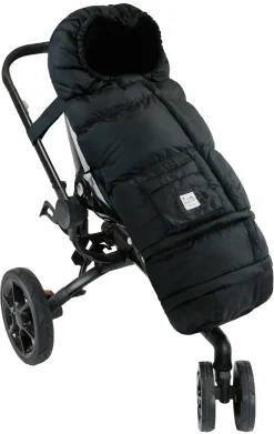 7 A.M. Enfant Blanket 212 Evolution Plush Footmuff - Black Plush
