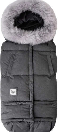 7 A.M. Enfant Blanket 212 Evolution Tundra Footmuff - Heather Grey Dark
