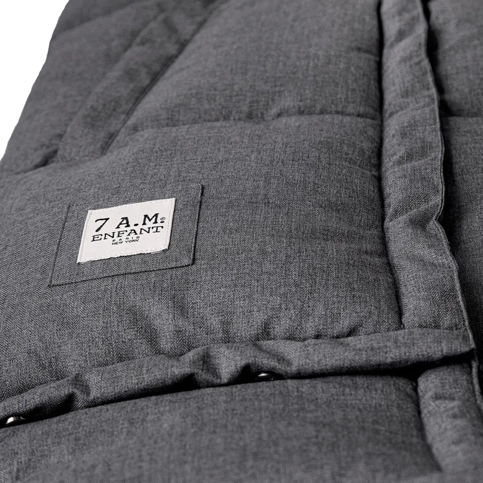 7 A.M. Enfant Blanket 212 Evolution Tundra Footmuff - Heather Grey Dark