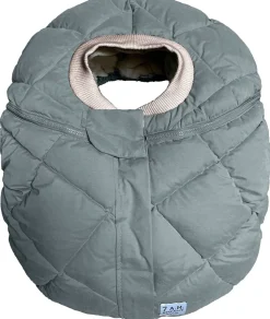 7 A.M. Enfant Cocoon Car Seat Cover - Benji - Mirage Blue Quilted