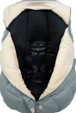 7 A.M. Enfant Cocoon Car Seat Cover - Benji - Mirage Blue Quilted