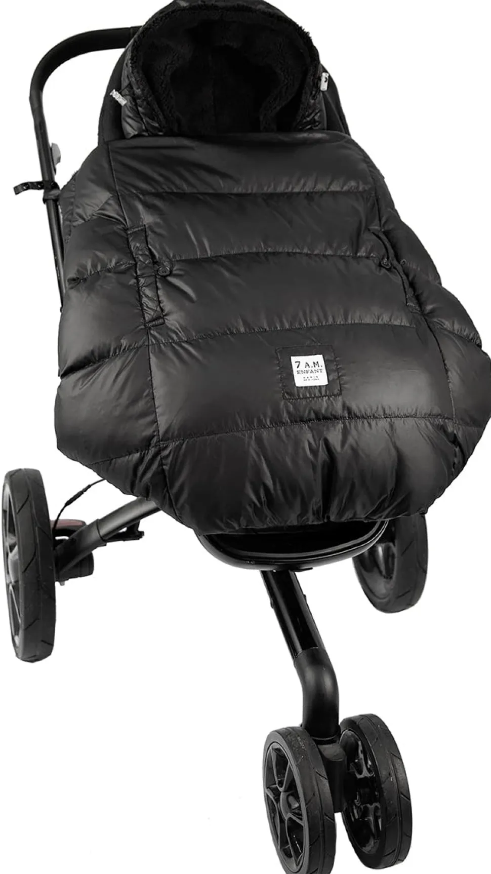 7 A.M. Enfant K Poncho Carrier Cover Heavyweight - Black (0-3T)