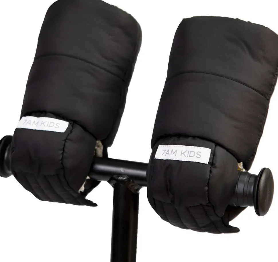 7 A.M. Enfant KIDS Warmmuffs - Black (2T-4T)