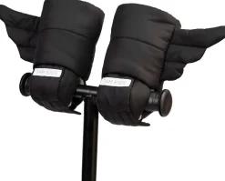 7 A.M. Enfant KIDS Warmmuffs - Wings - Black (2T-4T)