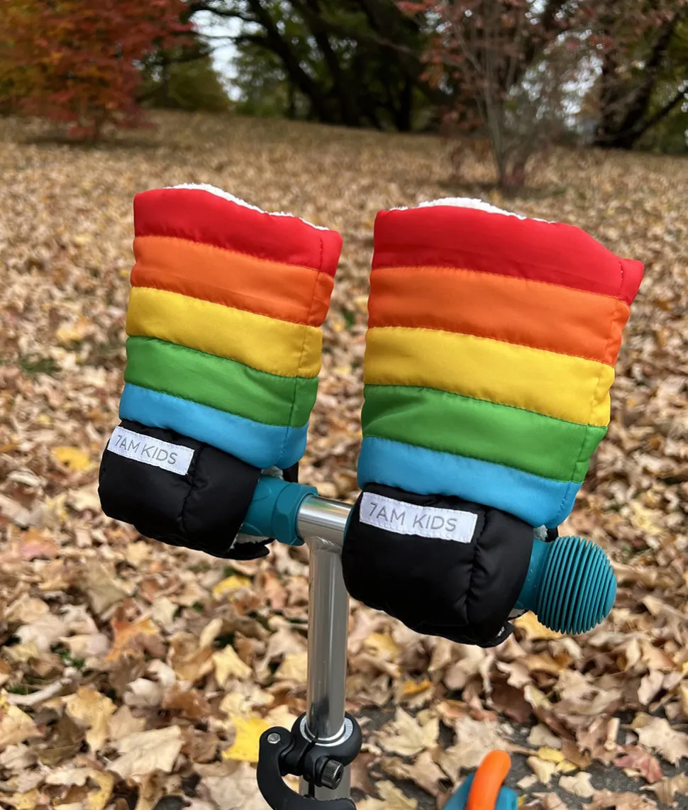 7 A.M. Enfant KIDS Warmmuffs - Rainbow (2T-4T)