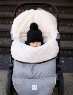 7 A.M. Enfant LambPOD Footmuff, Small/Medium (0-18M) - Heather Grey
