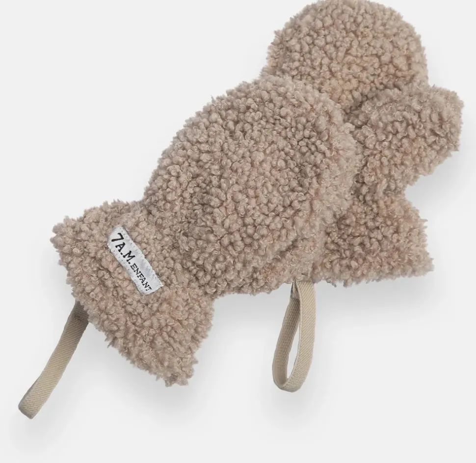 7 A.M. Enfant Mittens - Teddy - Oatmeal (6-12M)