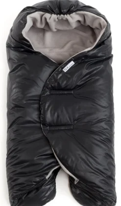 7 A.M. Enfant Nido Quilted Wrap, Small - Black