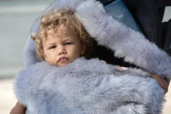 7 A.M. Enfant Plushpod Footmuff - Tundra - Heather Grey Dark - Arctic Faux Fur (0-18m)