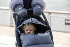 7 A.M. Enfant Plushpod Footmuff - Tundra - Heather Grey Dark - Arctic Faux Fur (18m-3T)