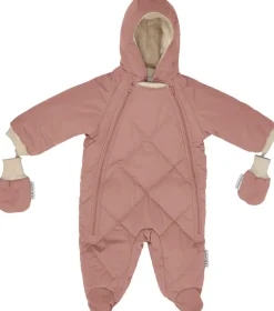 7 A.M. Enfant Snowsuit Bebe - Benji - Rose Dawn Quilted (6-12m)