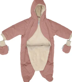 7 A.M. Enfant Snowsuit Bebe - Benji - Rose Dawn Quilted (6-12m)