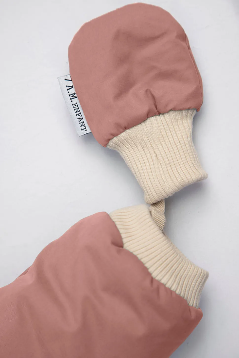 7 A.M. Enfant Snowsuit Bebe - Benji - Rose Dawn Quilted (6-12m)
