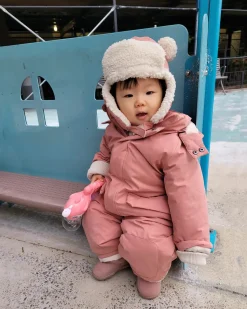 7 A.M. Enfant Snowsuit Grand - Benji - Rose Dawn (1-2T)