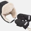7 A.M. Enfant The Cub Mitten & Hat Set - Benji - Smokey (6-12M)