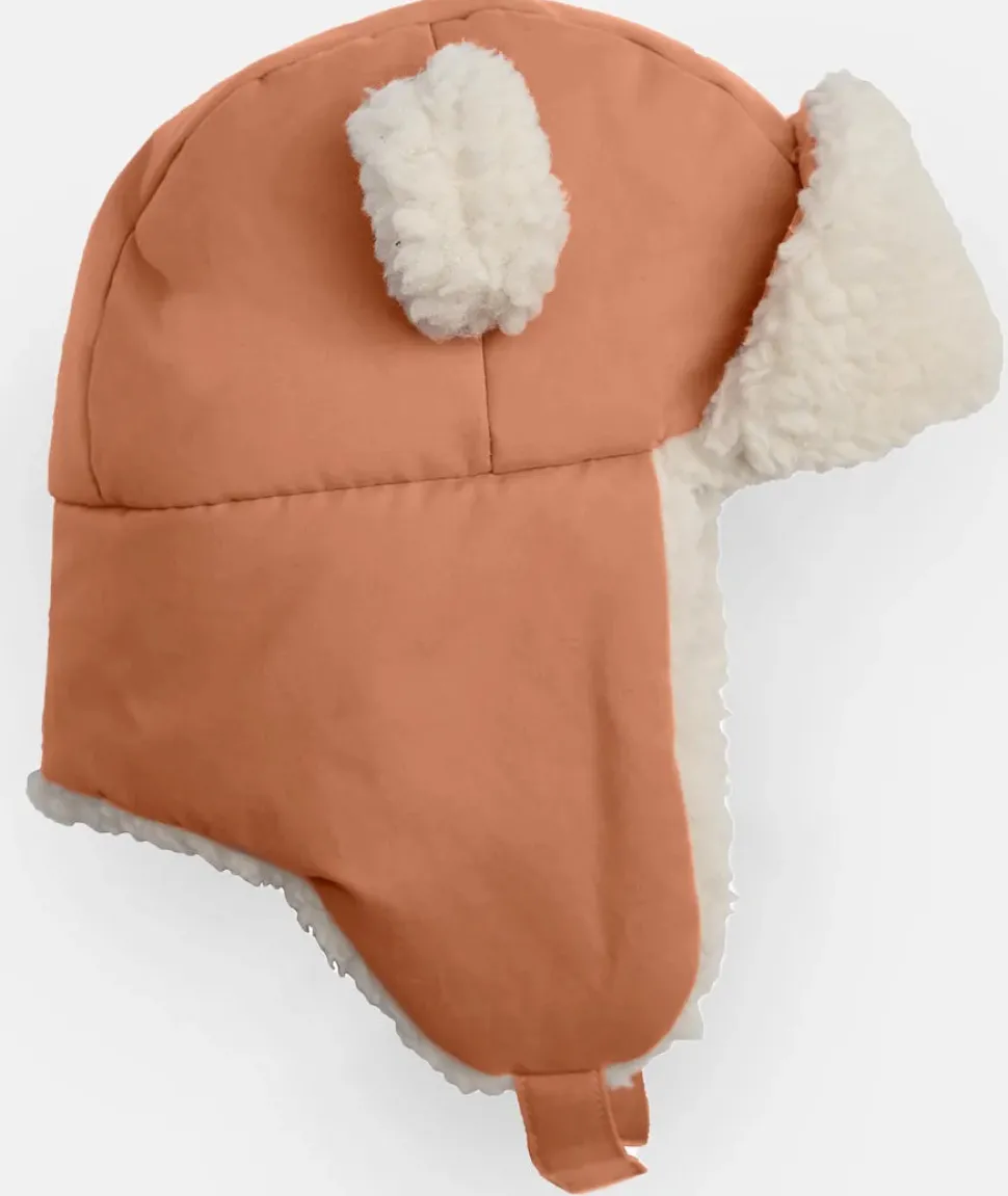 7 A.M. Enfant The Cub Mitten & Hat Set - Benji - Spice (6-12M)