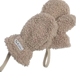 7 A.M. Enfant The Cub Mitten & Hat Set - Teddy - Oatmeal Teddy (0-6m)