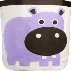 3 Sprouts Storage Bin - Hippo Purple