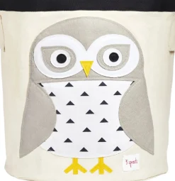 3 Sprouts Storage Bin - Snowy Owl