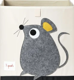 3 Sprouts Storage Box - Mouse Gray
