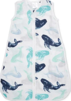 Aden + Anais Classic Sleeping Bag - Seafaring Whale - Small