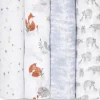 Aden + Anais Classic Swaddle Wraps, 4 Pack - Naturally