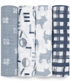 Aden + Anais Classic Swaddle Wraps, 4 Pack - Waverly