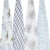 Aden + Anais Classic Swaddle Wraps, 4 Pack - Jungle