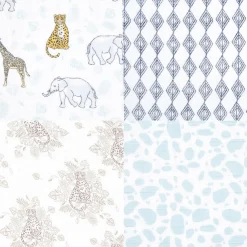 Aden + Anais Classic Swaddle Wraps, 4 Pack - Jungle