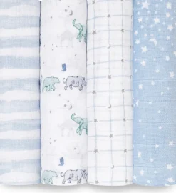 Aden + Anais Classic Swaddle Wraps, 4 Pack - Rising Star