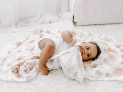 Aden + Anais Classic Swaddle Wraps, 4 Pack - Dahlias
