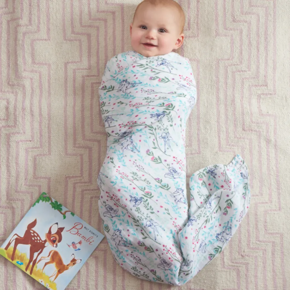 Aden + Anais Disney Baby Classic Swaddle Wrap, 4 Pack - Bambi