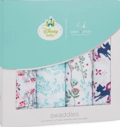 Aden + Anais Disney Baby Classic Swaddle Wrap, 4 Pack - Bambi