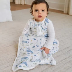 Aden + Anais Organic Cotton Sleeping Bag - Outdoors Sleepy Forest (0-6 months)