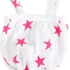 Aden + Anais Romper - Shocking Pink Star (6-9 Months)