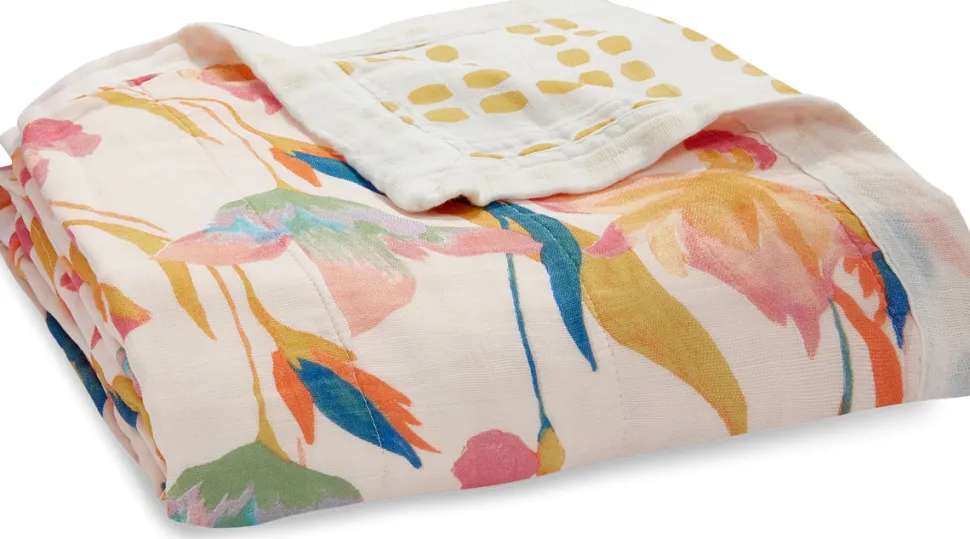 Aden + Anais Silky Soft Dream Blanket - Marine Gardens