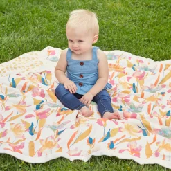 Aden + Anais Silky Soft Dream Blanket - Marine Gardens