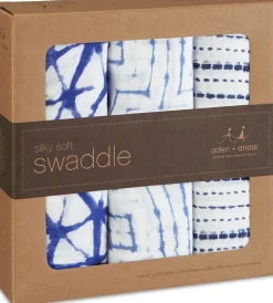Aden + Anais Silky Soft Swaddles - 3-Pack - Indigo