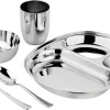 Ahimsa Stainless Steel Mindful Mealtime Set - Classic