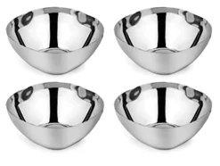 Ahimsa Stainless Steel Smart Snacking Bowls (Set of 4) - Classic