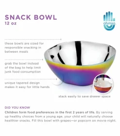 Ahimsa Stainless Steel Smart Snacking Bowls (Set of 4) - Classic