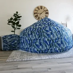 Airfort Inflatable Fort for Kids - Ocean Camo