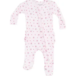 Angel Dear 2 Way Zipper Ruffle Back Footie